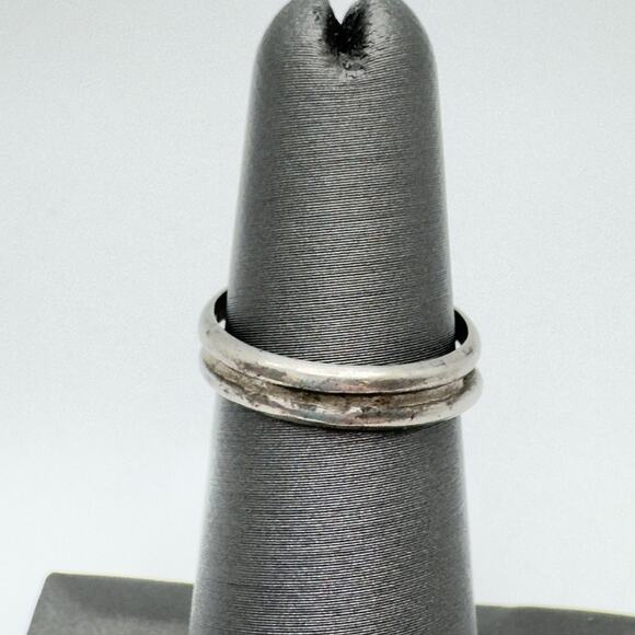 Vintage Sterling Silver Turquoise Ring Size 5 Southwest Style - Picture 4 of 7